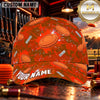 Maxcorners Flying Clay Targets Blue Camouflage Trap Shooting Personalized Name 3D Cap