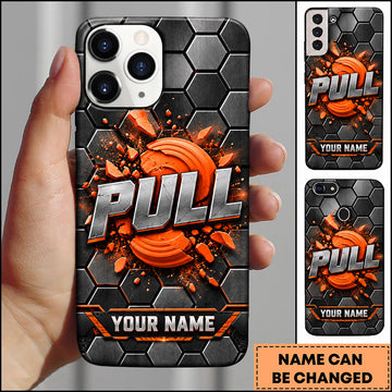 Maxcorners Trap Shooting Hexagon Shatter Clay Target Personalized Name 3D Phone Case