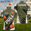 (5 Colors) Maxcorners Trap Shooting PULL Shotgun Clay Targets Angular Sport Multiple Options Personalized Name, Team Name 3D Shirt