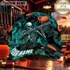 Maxcorners Skeleton Shotgun Shooter Trap Shooting Personalized Name 3D Cap