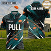 (5 Colors) Maxcorners Trap Shooting PULL Flying Clay Targets Honeycomb Pattern Multiple Options Personalized Name, Team Name 3D Shirt