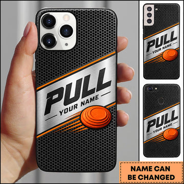 Maxcorners Trap Shooting Minimal Sport Clay Target Personalized Name 3D Phone Case