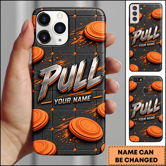 Maxcorners Trap Shooting Flying Clay Targets Pull Personalized Name 3D Phone Case