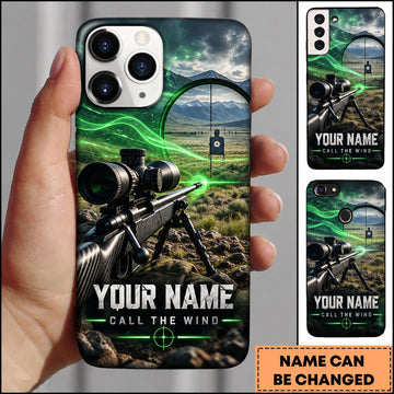Maxcorners Long Range Shooting Call The Wind Precision Marksman Personalized Name 3D Phone Case
