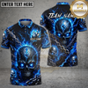 Maxcorners Bowling Electric Skull Storm Multiple Options Personalized Name, Team Name 3D Shirt