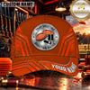 Maxcorners Trap Shooting Round Badge Trap Shooting Personalized Name 3D Cap