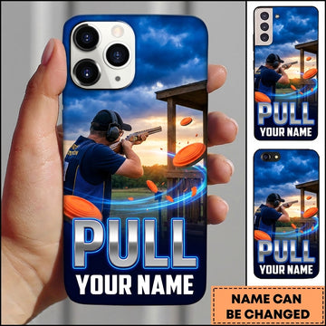 Maxcorners Competition Shooting Station Pull Clay Target Personalized Name Trap Shooting Phone Case