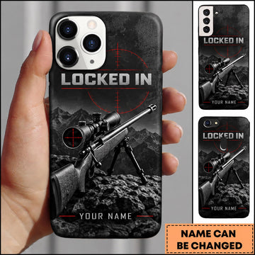 Maxcorners Long Range Shooting Locked In Tactical Marksman Personalized Name 3D Phone Case