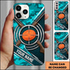 Maxcorners Crossed Shotguns Bullseye Clay Target Personalized Name Trap Shooting Phone Case