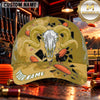 Maxcorners Ram Skull Clay Targets Clay Shooting Personalized Name 3D Cap