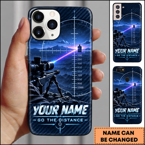 Maxcorners Long Range Shooting Go The Distance Ballistic Reticle Personalized Name 3D Phone Case