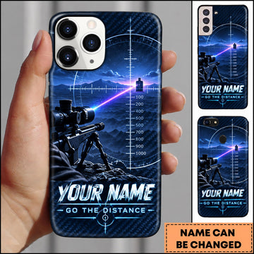 Maxcorners Long Range Shooting Go The Distance Ballistic Reticle Personalized Name 3D Phone Case