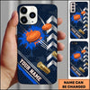Maxcorners 12 Gauge Shell Emblem Pull Clay Target Personalized Name Trap Shooting Phone Case