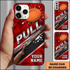 Maxcorners Exploding Clay Target Electric Blue Personalized Name Trap Shooting Phone Case