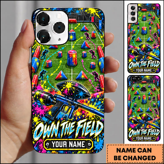 Maxcorners Paintball Own The Field Tactical Player Personalized Name 3D Phone Case