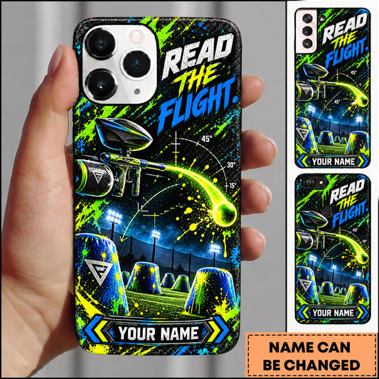 Maxcorners Paintball Read The Flight Tactical Marker Personalized Name 3D Phone Case