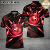 Maxcorners Bowling King Crown Luxury Swirl Multiple Options Personalized Name, Team Name 3D Shirt