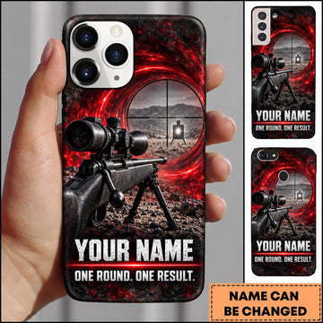Maxcorners Long Range Shooting One Round One Result Target Design Personalized Name 3D Phone Case