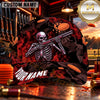 Maxcorners Skeleton Shotgun Shooter Trap Shooting Personalized Name 3D Cap