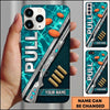 Maxcorners Silver Clay Target Shotgun Pull Clay Target Personalized Name Trap Shooting Phone Case