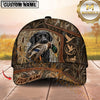 Maxcorners Dog Hunting And Duck Hunting Compass Woodland Pattern Multiple Options Personalized Name 3D Cap