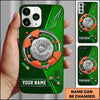 Maxcorners 12 Gauge Silver Shell Clay Target Shooting Personalized Name Trap Shooting Phone Case