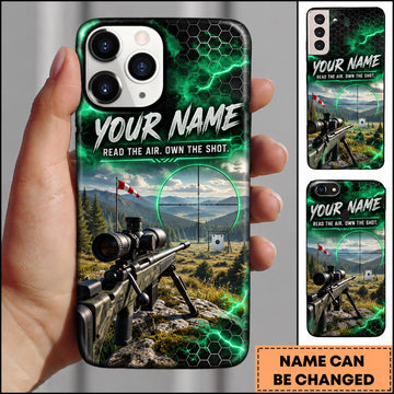 Maxcorners Long Range Shooting Read The Air Own The Shot Personalized Name 3D Phone Case