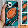 Maxcorners Orange Target Motion Blue Shooting Sports Personalized Name Trap Shooting Phone Case