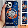 Maxcorners 12 Gauge Silver Shell Clay Target Shooting Personalized Name Trap Shooting Phone Case