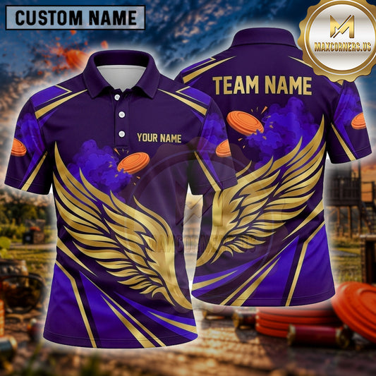 Maxcorners Trap Shooting Shirt Wing Emblem Multiple Options Personalized Name, Team Name 3D Shirt
