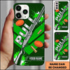 Maxcorners Silver Shotgun Typography Pull Clay Target Personalized Name Trap Shooting Phone Case