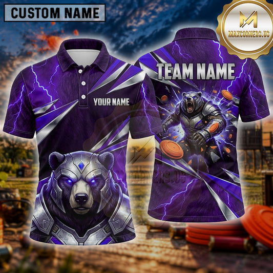 Maxcorners Trap Shooting Shirt Bear Fierce Predator Multiple Options Personalized Name, Team Name 3D Shirt