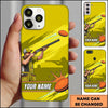 Maxcorners Blue Dynamic Shooter Pull Clay Target Personalized Name Trap Shooting Phone Case