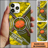 Maxcorners Crossed Shotguns Bullseye Clay Target Personalized Name Trap Shooting Phone Case