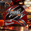 Maxcorners Metallic PULL Lightning Design Trap Shooting Personalized Name 3D Cap