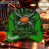Maxcorners Metallic Clay Target Burst Trap Shooting Personalized Name 3D Cap