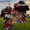 (5 Colors) Maxcorners Trap Shooting PULL Flying Clay Targets Honeycomb Pattern Multiple Options Personalized Name, Team Name 3D Shirt