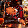Maxcorners Exploding Orange Clay Target Trap Shooting Personalized Name 3D Cap