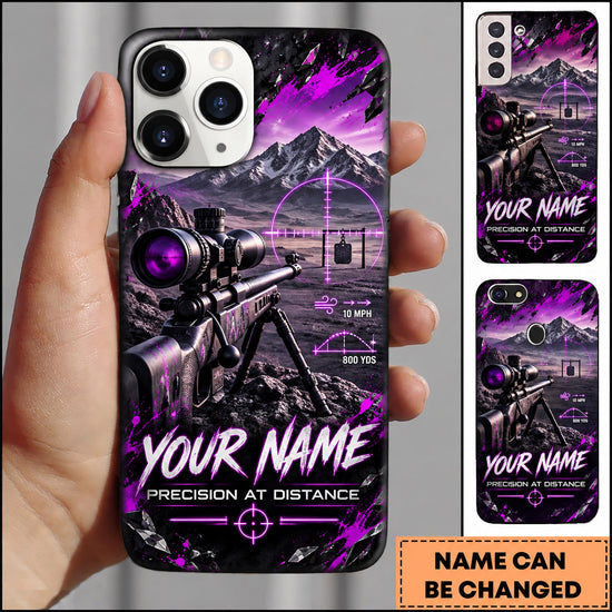 Maxcorners Long Range Shooting Precision At Distance Mountain Design Personalized Name 3D Phone Case