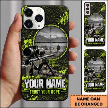 Maxcorners Long Range Shooting Trust Your Dope Ballistic Scope Personalized Name 3D Phone Case