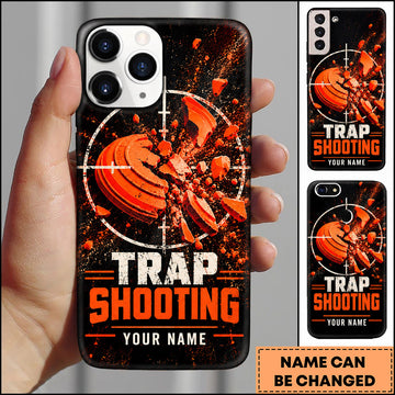 Maxcorners Trap Shooting Target Crosshair Explosion Personalized Name 3D Phone Case