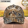 Maxcorners Dog Hunting And Duck Hunting Wetland Grass Camouflage Multiple Options Personalized Name 3D Cap