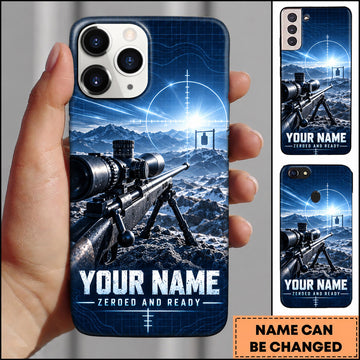 Maxcorners Long Range Shooting Zeroed And Ready Ballistic Grid Personalized Name 3D Phone Case