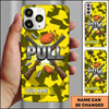 Maxcorners Shattered Geometric Pull Clay Target Personalized Name Trap Shooting Phone Case