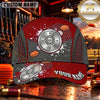 Maxcorners 12 Gauge Shell Metallic Badge Trap Shooting Personalized Name 3D Cap