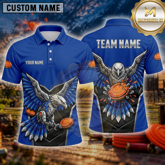 Maxcorners Trap Shooting Shirt Eagle Wings Multiple Options Personalized Name, Team Name 3D Shirt