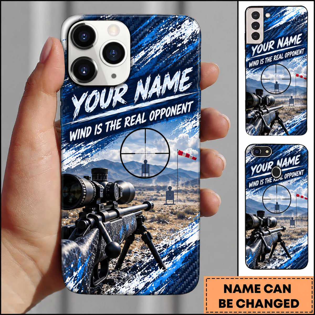 Maxcorners Long Range Shooting Wind Is The Real Opponent Personalized Name 3D Phone Case