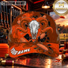 Maxcorners Ram Skull Clay Targets Clay Shooting Personalized Name 3D Cap