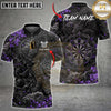 Maxcorners Darts Samurai Dragon Floral Dartboard Graphic Multiple Options Personalized Name, Team Name 3D Shirt