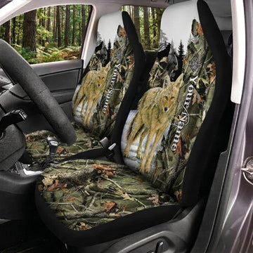 Maxcorners Deer Hunting Wilderness Life Camo Car Seat Covers